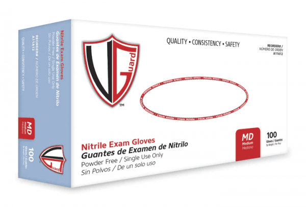 3.5 Mil Nitrile Blue Exam Glove, VGuard, A11A1