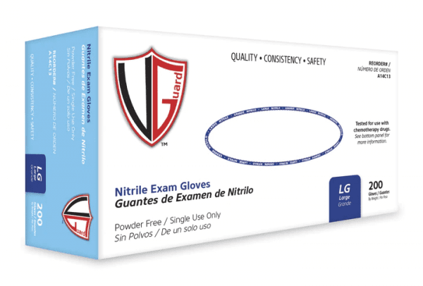VGuard® 3.2 mil Nitrile Chemo Exam Glove