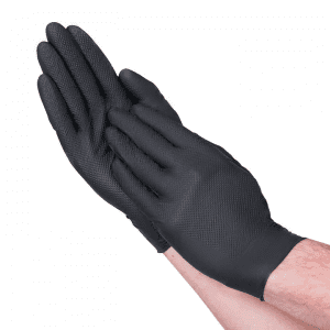 VGuard® 8 mil Black Diamond Guard Nitrile Gloves