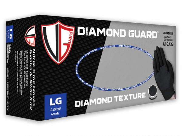 VGuard® 8 mil Black Diamond Guard™ Gloves