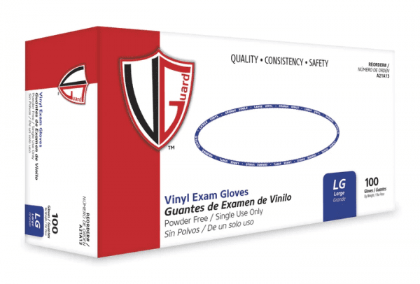 VGuard® 4 mil Clear Vinyl Exam Glove