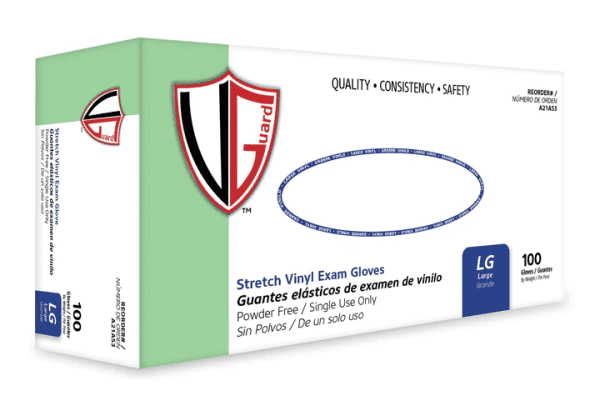 VGuard® 4.3 mil Cream Stretch Vinyl Exam Glove