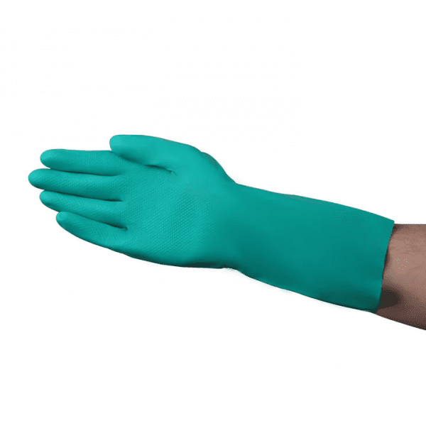 VGuard® 15 mil Green Nitrile Flock Lined Glove