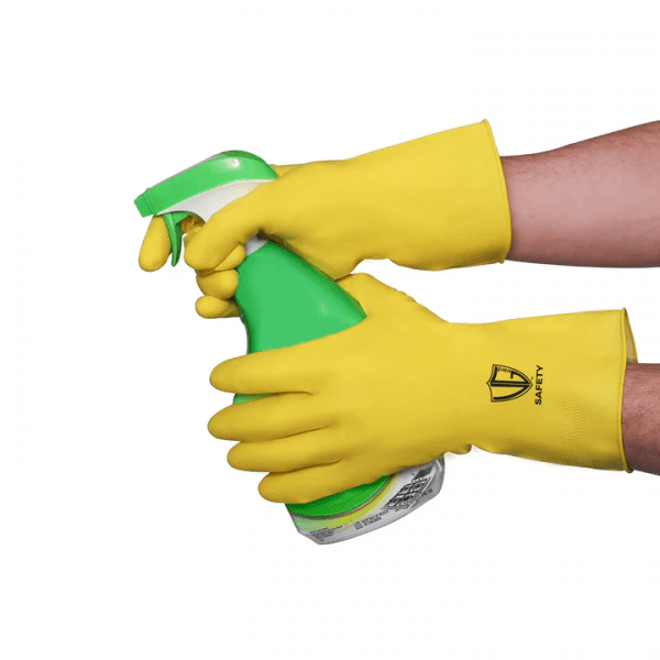 VGuard® C22B1 12 mil Yellow Latex Flock Lined Glove