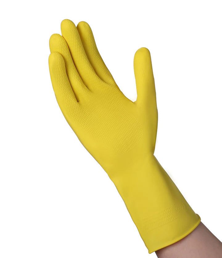 VGuard® 16 mil Yellow Latex Flock Lined Glove
