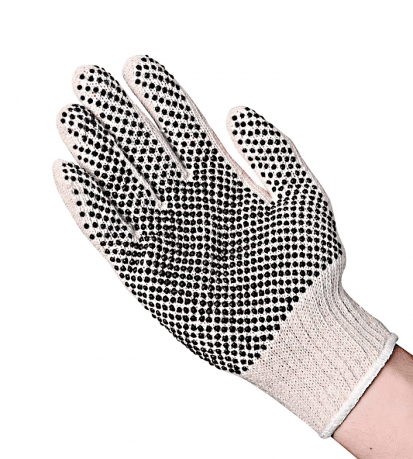VGuard® 1-Sided Black PVC Dotted String Knit Glove