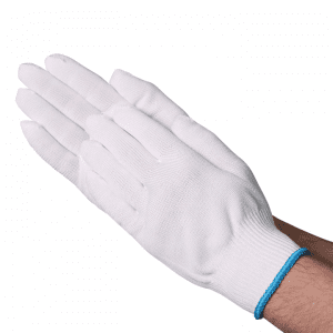 Poly-Cotton Bleached String Knit Gloves, Regular Weight, Box/12