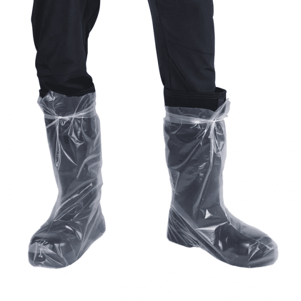 Clear Poly Boot Covers with Ties