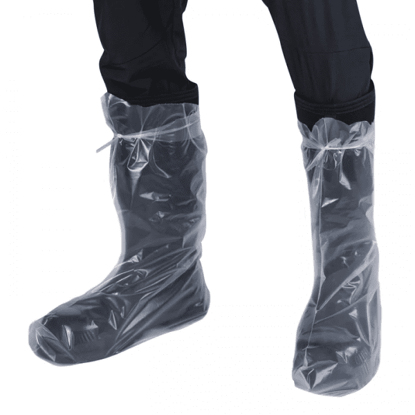 Clear Poly Boot Covers with Ties