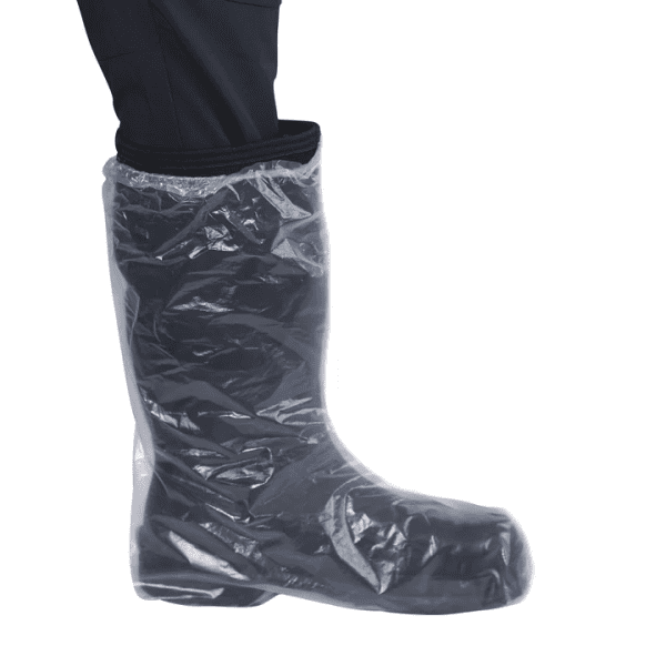 Clear Poly Boot Covers with Elastic