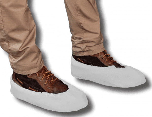 White Cast Polyethylene (CPE) Shoe Covers