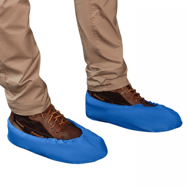 Blue Cast Polyethylene (CPE) Shoe Covers