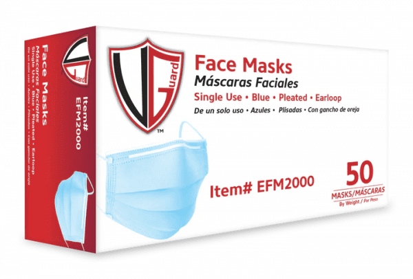 VGuard® Disposable 3-ply Ear Loop Face Mask
