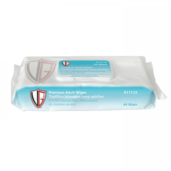 VGuard® Premium Adult Wipes, Pre-moistened