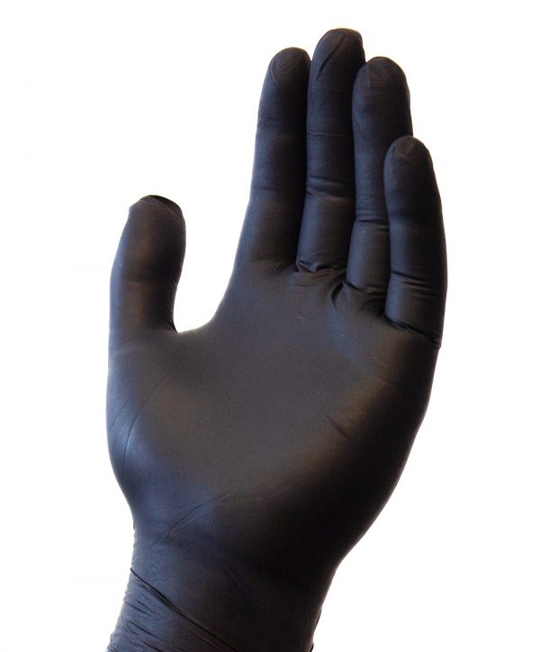Powder Free Black Nitrile Gloves by Uncle Supply