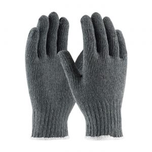 Medium Weight String Knit Gloves, Grey by Saneck Safety