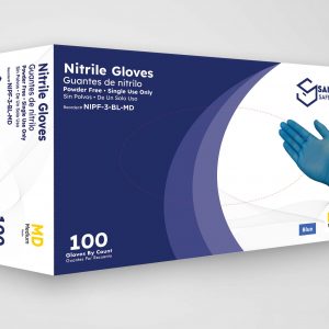 Saneck's 3.0 Mil Blue Nitrile Gloves