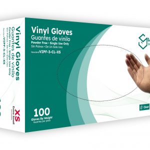 3.0 mil Clear Vinyl Powder Free Gloves by Saneck Safety