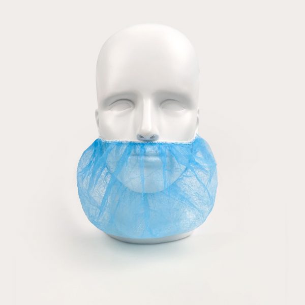 Blue Polypropylene Beard Covers by Saneck Safety